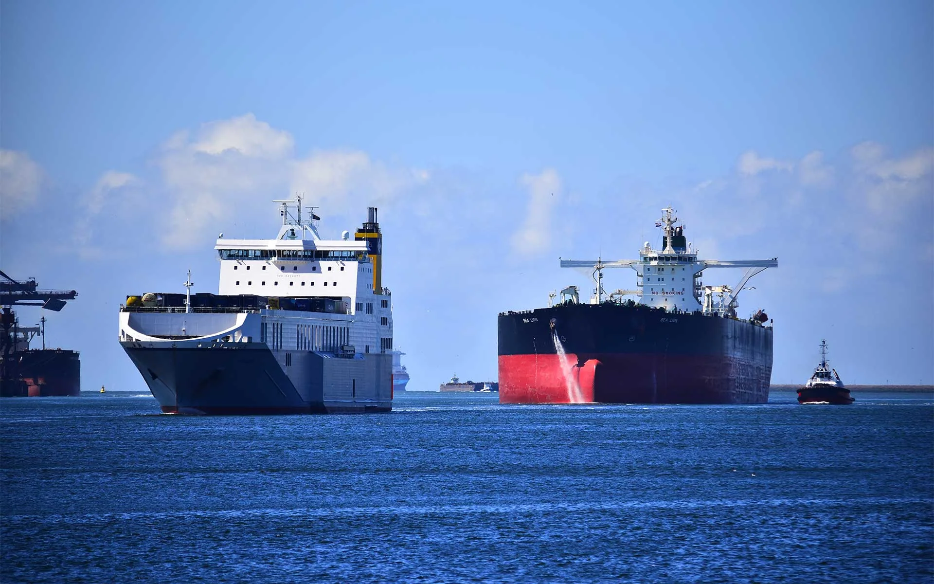 Oceangoing vessels supported by Ocean Crewing marine services